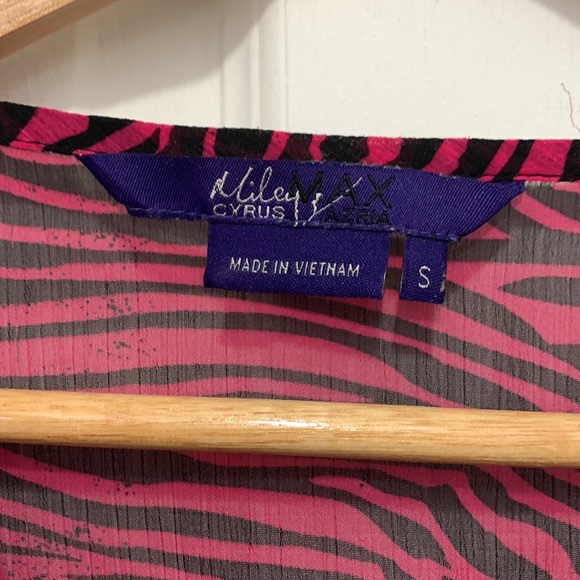 MILEY CYRUS and MAX AZRIA sheer blouse. Size S - Picture 2 of 8